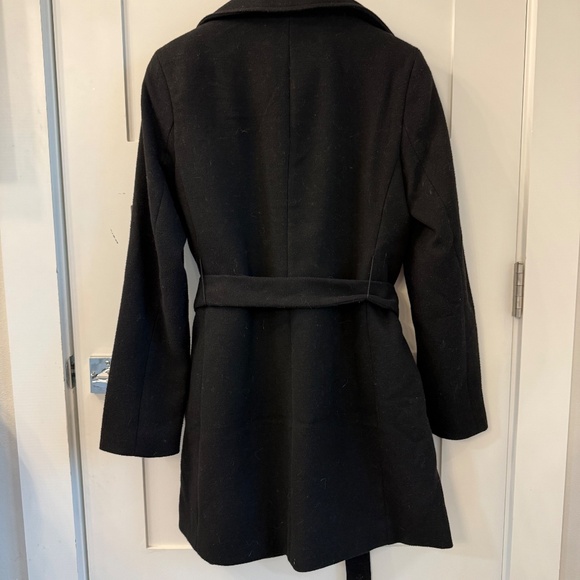 Black Wrap Coat - Picture 2 of 3